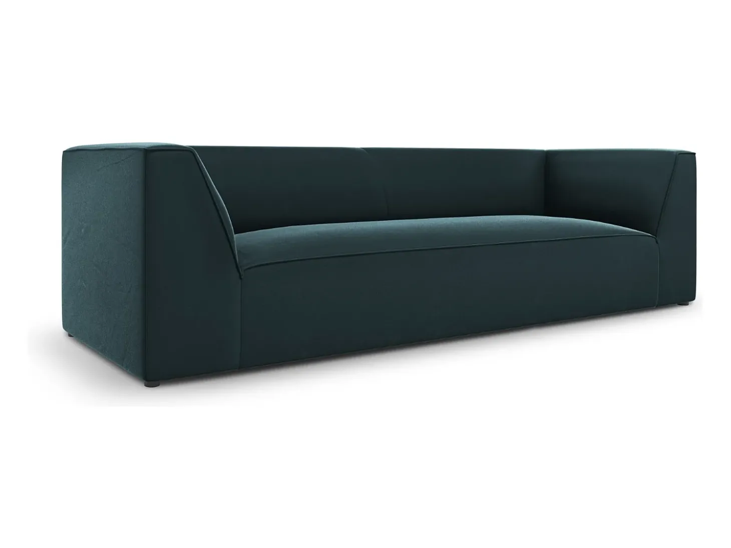 CXL by Christian Lacroix - Sofá "Charles" 3 lugares em veludo azul - 232x92x69cm