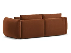 CXL by Christian Lacroix - Sofá modular "Maurie" 3 lugares em tecido chenille tijolo - 224x107x90cm