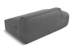 CXL by Christian Lacroix - Sofá modular virado para a esquerda "Charles" 2 lugares em veludo cinza escuro - 181x93x69cm