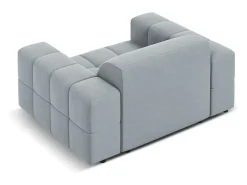 CXL by Christian Lacroix - Poltrona "Luc" em veludo azul claro - 124x102x70cm