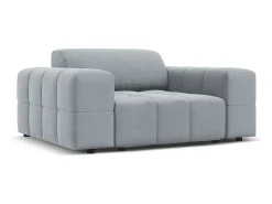 CXL by Christian Lacroix - Poltrona "Luc" em veludo azul claro - 124x102x70cm