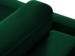CXL by Christian Lacroix - Sofá-cama "Yanis" 3 lugares em veludo verde garrafa - 202x102x80cm
