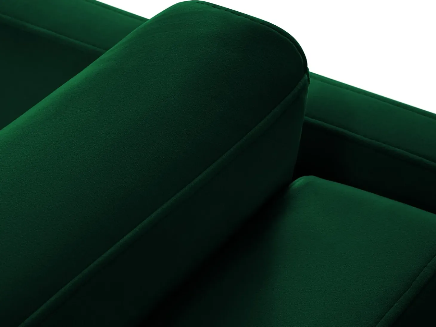 CXL by Christian Lacroix - Sofá-cama "Yanis" 3 lugares em veludo verde garrafa - 202x102x80cm