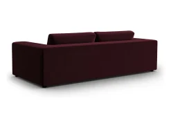 CXL by Christian Lacroix - Sofá "Tendance" 4 lugares em veludo vermelho escuro - 262x122x72cm