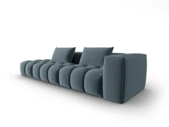 CXL by Christian Lacroix - Sofá modular virado para a esquerda "Lorella" 3 lugares em veludo azul pastel - 265x85x70cm
