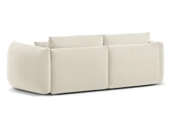 CXL by Christian Lacroix - Sofá modular "Maurie" 3 lugares em tecido chenille marfim - 224x107x90cm