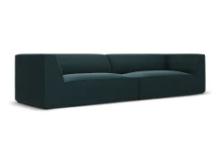 CXL by Christian Lacroix - Sofá "Charles" 4 lugares em veludo azul - 302x93x69cm