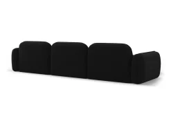 CXL by Christian Lacroix - Sofá modular de canto esquerdo "Lucien" 4 lugares em veludo preto - 320x165x70cm