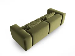 CXL by Christian Lacroix - Sofá modular "Lorella" 3 lugares em veludo verde claro - 230x85x70cm