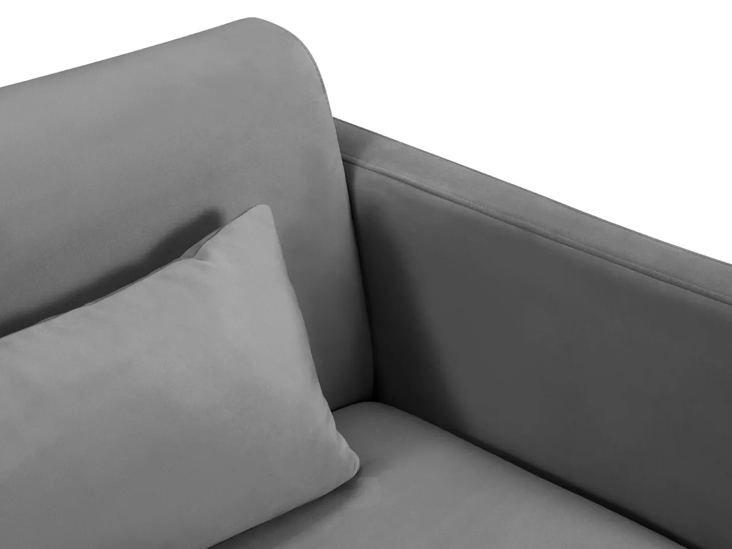 CXL by Christian Lacroix - Sofá-cama "Yanis" 3 lugares em veludo cinza escuro - 202x102x80cm