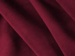 CXL by Christian Lacroix - Sofá de canto esquerdo "Charles" 4 lugares em veludo vermelho - 273x180x69cm