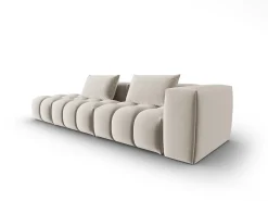 CXL by Christian Lacroix - Sofá modular virado para a esquerda "Lorella" 3 lugares em veludo cru - 265x85x70cm