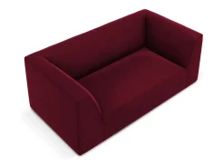 CXL by Christian Lacroix - Sofá "Charles" 2 lugares em veludo vermelho - 174x92x69cm