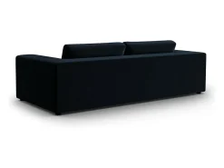 CXL by Christian Lacroix - Sofá "Tendance" 4 lugares em veludo azul escuro - 262x122x72cm