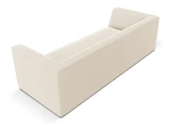 CXL by Christian Lacroix - Sofá "Charles" 3 lugares em veludo bege - 232x92x69cm