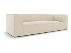 CXL by Christian Lacroix - Sofá "Charles" 3 lugares em veludo bege - 232x92x69cm