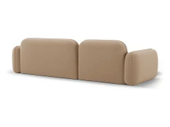 CXL by Christian Lacroix - Sofá modular de canto esquerdo "Lucien" 4 lugares em veludo areia - 275x165x70cm
