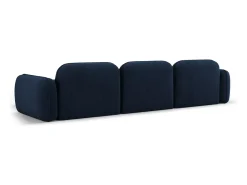 CXL by Christian Lacroix - Sofá modular de canto direito "Lucien" 4 lugares em veludo azul escuro - 320x165x70cm