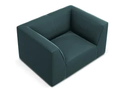 CXL by Christian Lacroix - Poltrona "Charles" em veludo azul - 120x92x69cm
