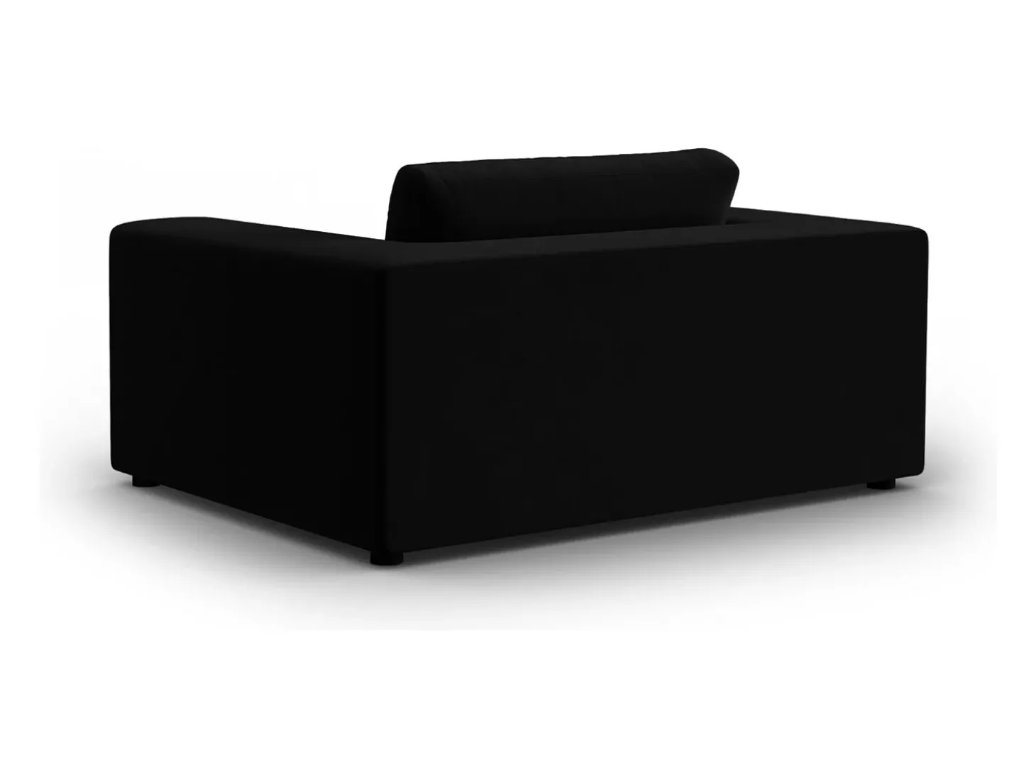 CXL by Christian Lacroix - Sofá "Tendance" 1,5 lugares em veludo preto - 156x122x72cm