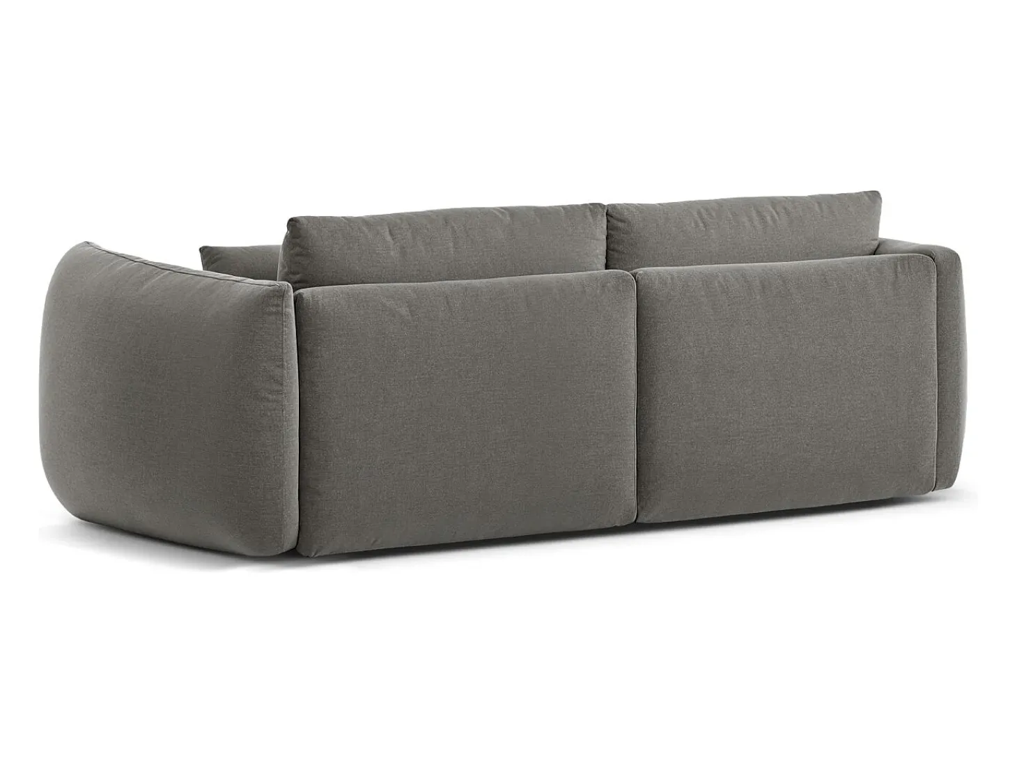 CXL by Christian Lacroix - Sofá modular "Maurie" 3 lugares em tecido chenille cinza escuro - 224x107x90cm