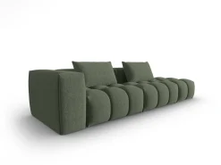 CXL by Christian Lacroix - Sofá modular direito "Lorella" 3 lugares em tecido estrutural verde oliva escuro - 265x85x70cm