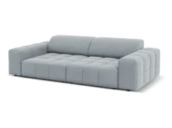 CXL by Christian Lacroix - Sofá "Luc" 3 lugares em veludo azul claro - 204x102x70cm