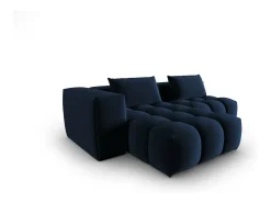 CXL by Christian Lacroix - Sofá modular de canto esquerdo "Lorella" 3 lugares em veludo azul real - 205x145x70cm