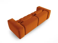 CXL by Christian Lacroix - Sofá modular "Lorella" 3 lugares em veludo terracota - 230x85x70cm