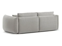 CXL by Christian Lacroix - Sofá modular "Maurie" 3 lugares em tecido chenille cinza claro - 224x107x90cm
