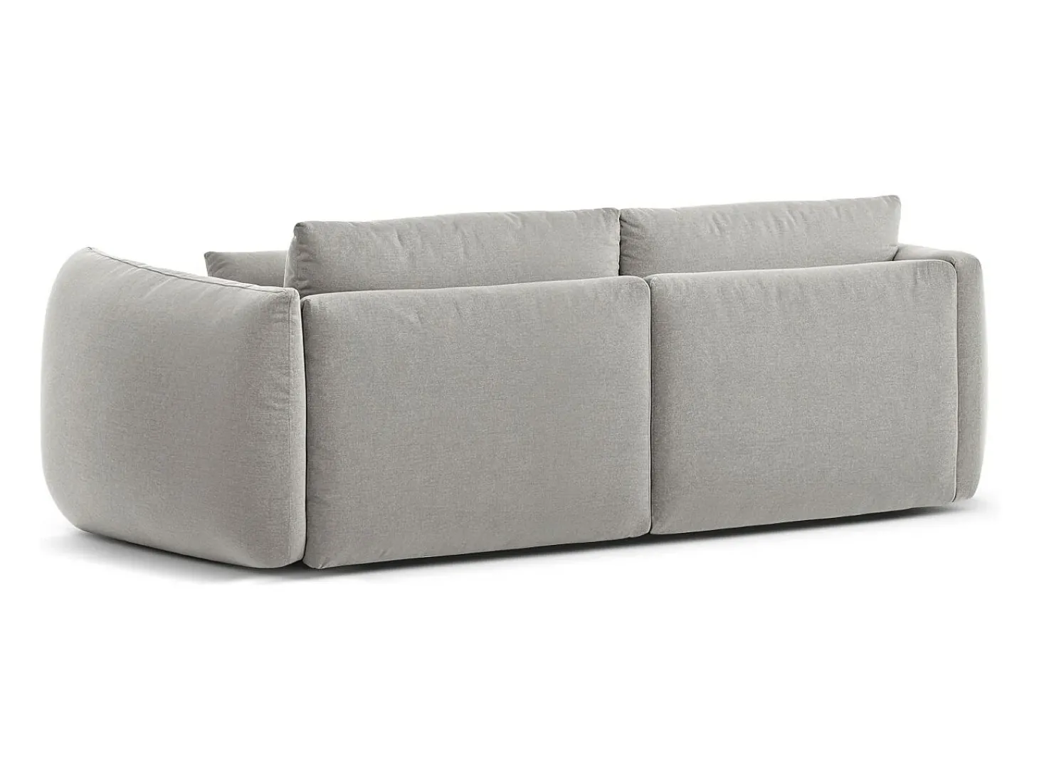 CXL by Christian Lacroix - Sofá modular "Maurie" 3 lugares em tecido chenille cinza claro - 224x107x90cm
