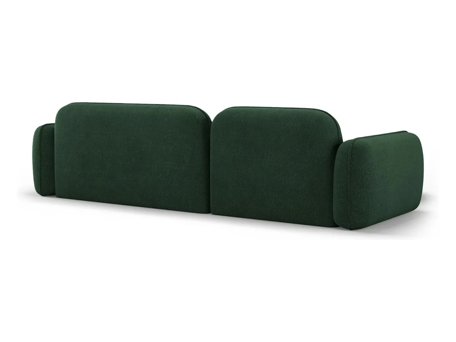 CXL by Christian Lacroix - Sofá modular de canto esquerdo "Lucien" 4 lugares em veludo verde - 275x165x70cm