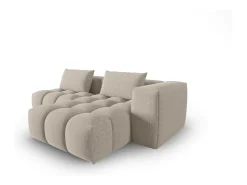 CXL by Christian Lacroix - Sofá modular de canto direito "Lorella" 3 lugares em tecido estrutural areia - 205x145x70cm