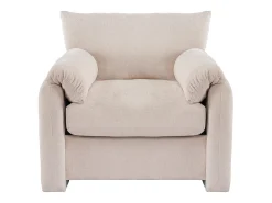 Design moderno, tecido chenille, poltrona de grandes dimensões, cadeira decorativa, sofá individual, bege