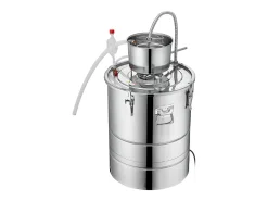 Destilador de Álcool SucceBuy Destilador de Água sem Gás e Álcool de 34 L com Barril Thumper e Bomba de Água
