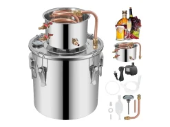 Destilador de Álcool SucceBuy 12.5 L, Kit Moonshine Still, Destilaria de Whisky com Bomba d'Água