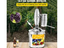 Destilador de Álcool SucceBuy 70L, Alambique Moonshine, Caldeira de Vinho para uso Doméstico