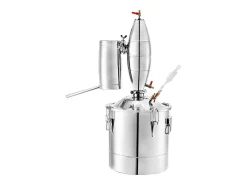 Destilador de Álcool SucceBuy 50L Destilador de Água e Álcool Moonshine Still, Prata