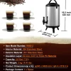 Distribuidor de Bebidas, SucceBuy 7,6 L Distribuidor de Bebidas Isolado em Aço Inoxidável