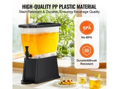 Distribuidor de Bebidas SucceBuy Dispensador de Bebidas em Plástico para Festas de 11 L, Independente