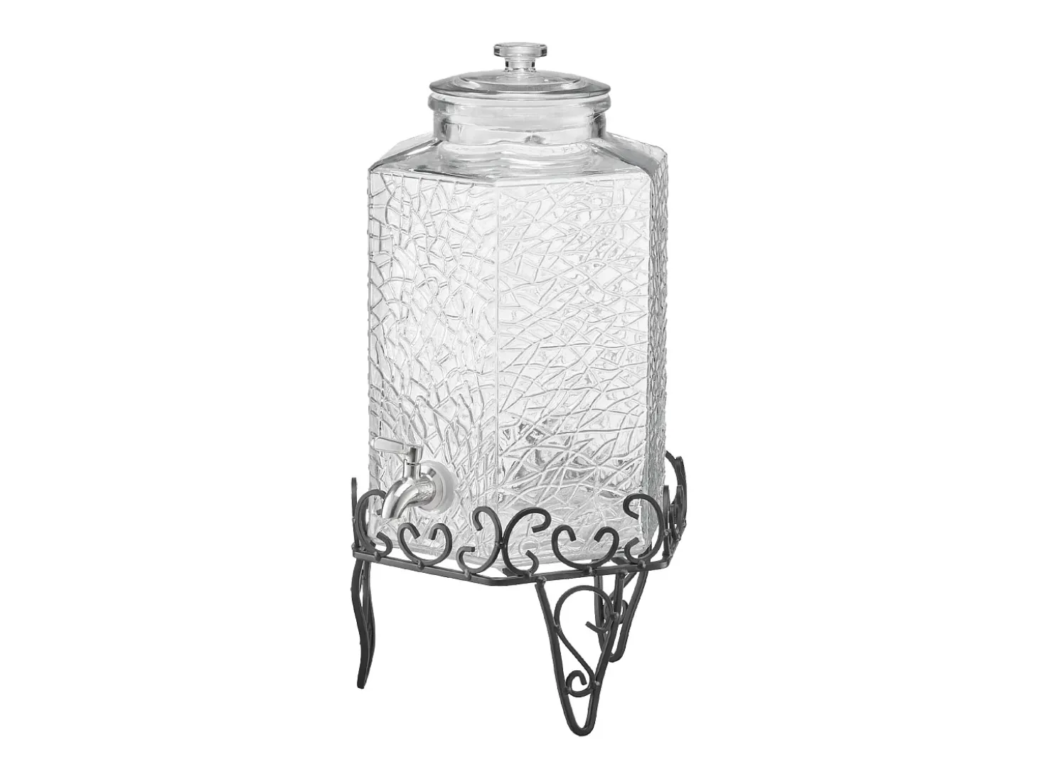 Distribuidor de Bebidas SucceBuy, Grande Capacidade de 10 L, Fonte de Água em Vidro, Distribuição de Água, Sumo, Limonada, Chá Gelado, para Café