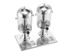 Distribuidor de Bebidas SucceBuy, Capacidade 2x 8 L, Fonte de Água em Aço Inoxidável e Plástico, Distribuição de Sumo, Limonada, Chá Gelado, Café