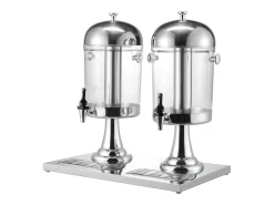 Distribuidor de Bebidas SucceBuy, Capacidade 2x 8 L, Fonte de Água em Aço Inoxidável e Plástico, Distribuição de Sumo, Limonada, Chá Gelado, Café