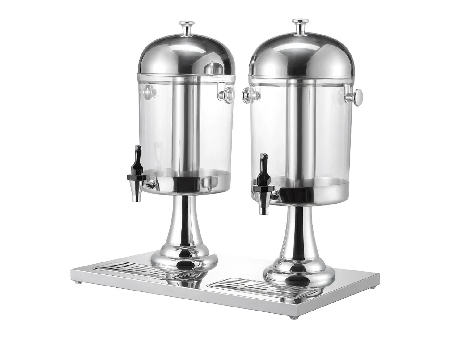 Distribuidor de Bebidas SucceBuy, Capacidade 2x 8 L, Fonte de Água em Aço Inoxidável e Plástico, Distribuição de Sumo, Limonada, Chá Gelado, Café