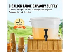 Distribuidor de Bebidas SucceBuy Dispensador de Bebidas em Plástico para Festas de 11 L com Torneira