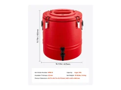 Distribuidor de Bebidas SucceBuy Isotérmico 30 L, Fonte de Água Quente e Fria Não Elétrica com Torneira, Recipiente Isotérmico de Qualidade Alimentar