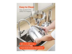 Distribuidor de Bebidas SucceBuy, 12 L, Fonte de Água Quente e Fria em Aço Inoxidável, Distribuição de Chá, para Café