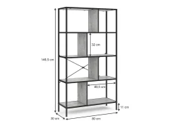 Divisória de sala betão 80x30x146 fyrk