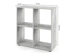 Divisória de sala betão 72.6x29x72 tetra