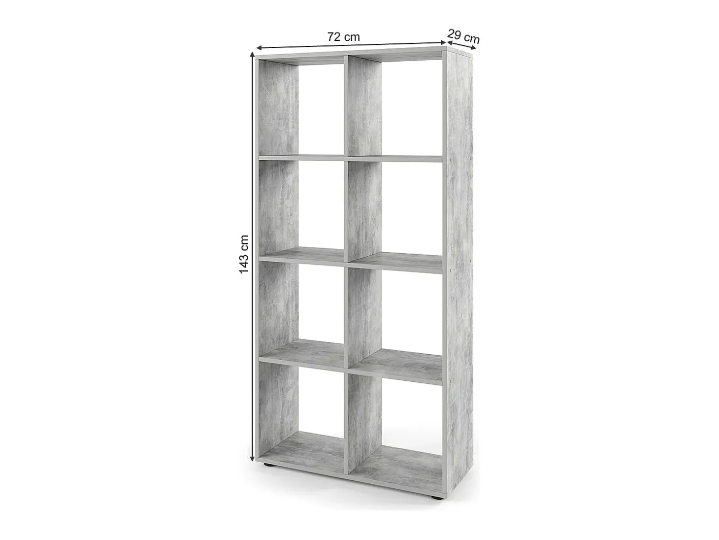 Divisória de sala betão 143x29x72 scutum